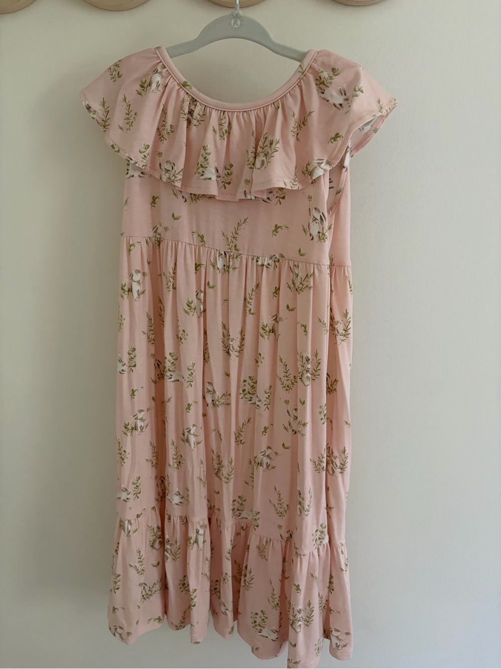 Magnetic Me Blush Pink Floral Ruffle-Yoke Dress